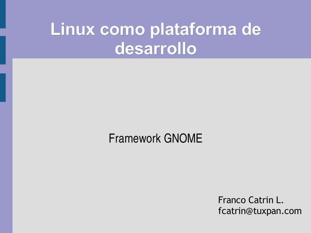 Imágen de pdf Linux como plataforma de desarrollo - Framework GNOME