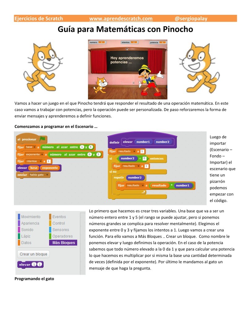 Imágen de pdf Guía para Matemáticas con Pinocho