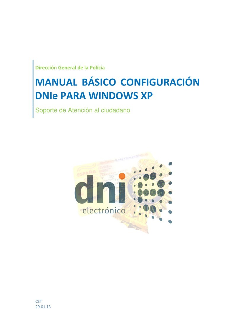 Imágen de pdf Manual basico V2.0 utilización DNIe para Windows XP