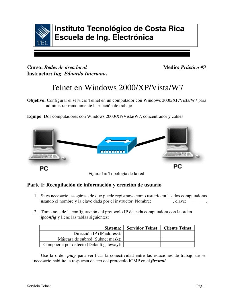 Imágen de pdf Telnet en Windows 2000/XP/Vista/W7