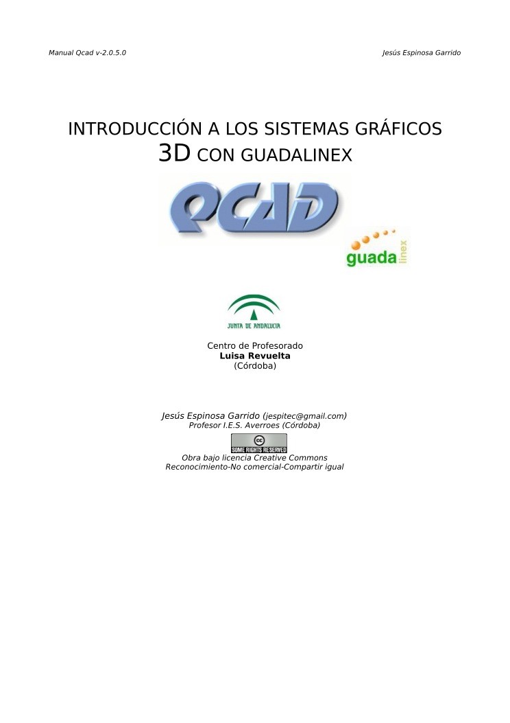 Imágen de pdf Manual Qcad v-2.0.5.0 - Introducción a los sistemas gráficos 3D con Guadalinex