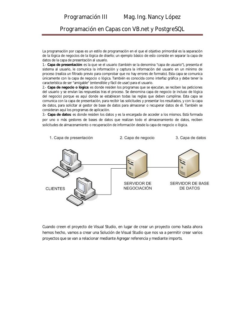 Imágen de pdf Programación en Capas con VB.net y PostgreSQL