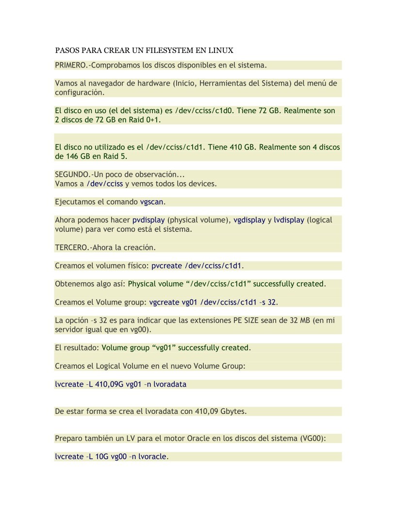 Imágen de pdf Pasos para crear un filesystem en Linux