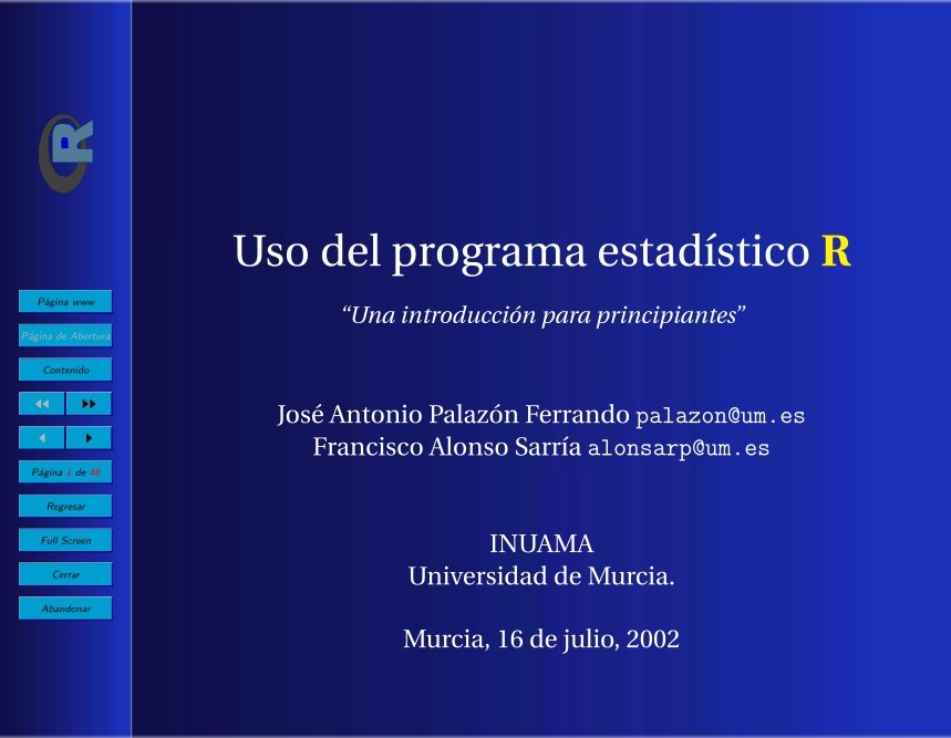 Imágen de pdf Uso del programa estadístico R - Una introducción para principiantes