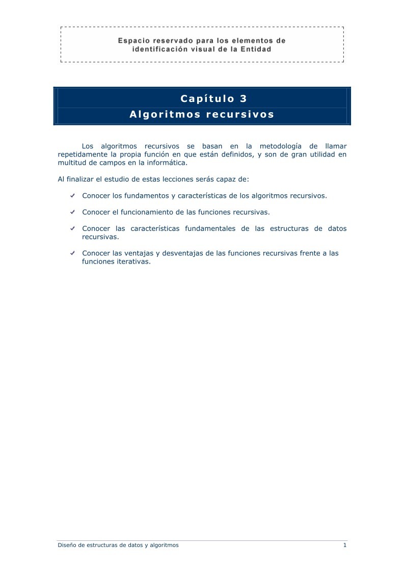 Imágen de pdf Capítulo 3 - Algoritmos recursivos