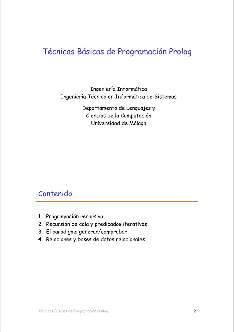 Imágen de pdf Técnicas Básicas de Programación Prolog