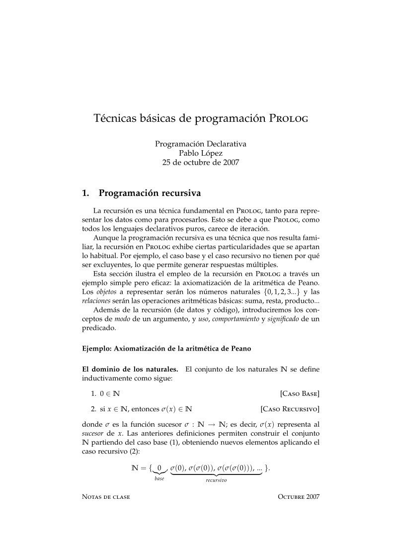 Imágen de pdf Técnicas básicas de programación Prolog