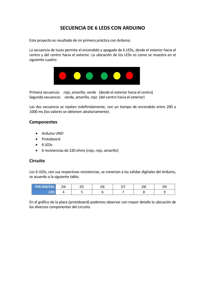 Imágen de pdf Secuencia 6 leds con Arduino