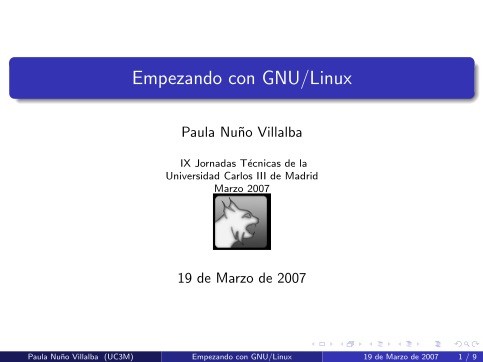 Imágen de pdf Empezando con GNU/Linux