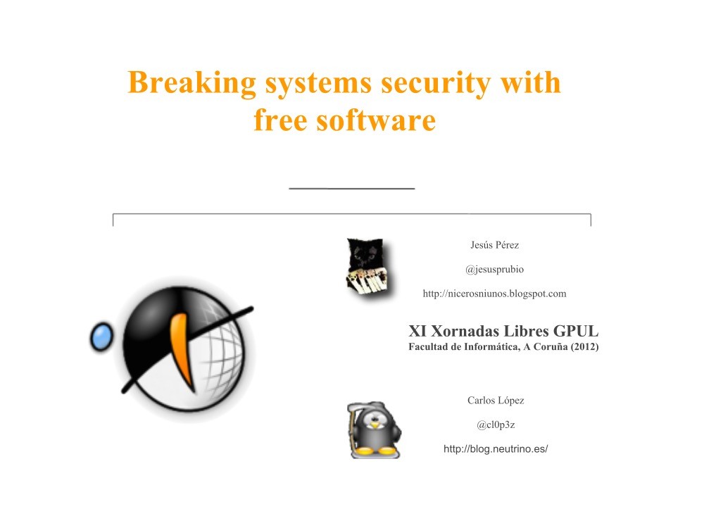 Imágen de pdf Breaking systems security with Free Software