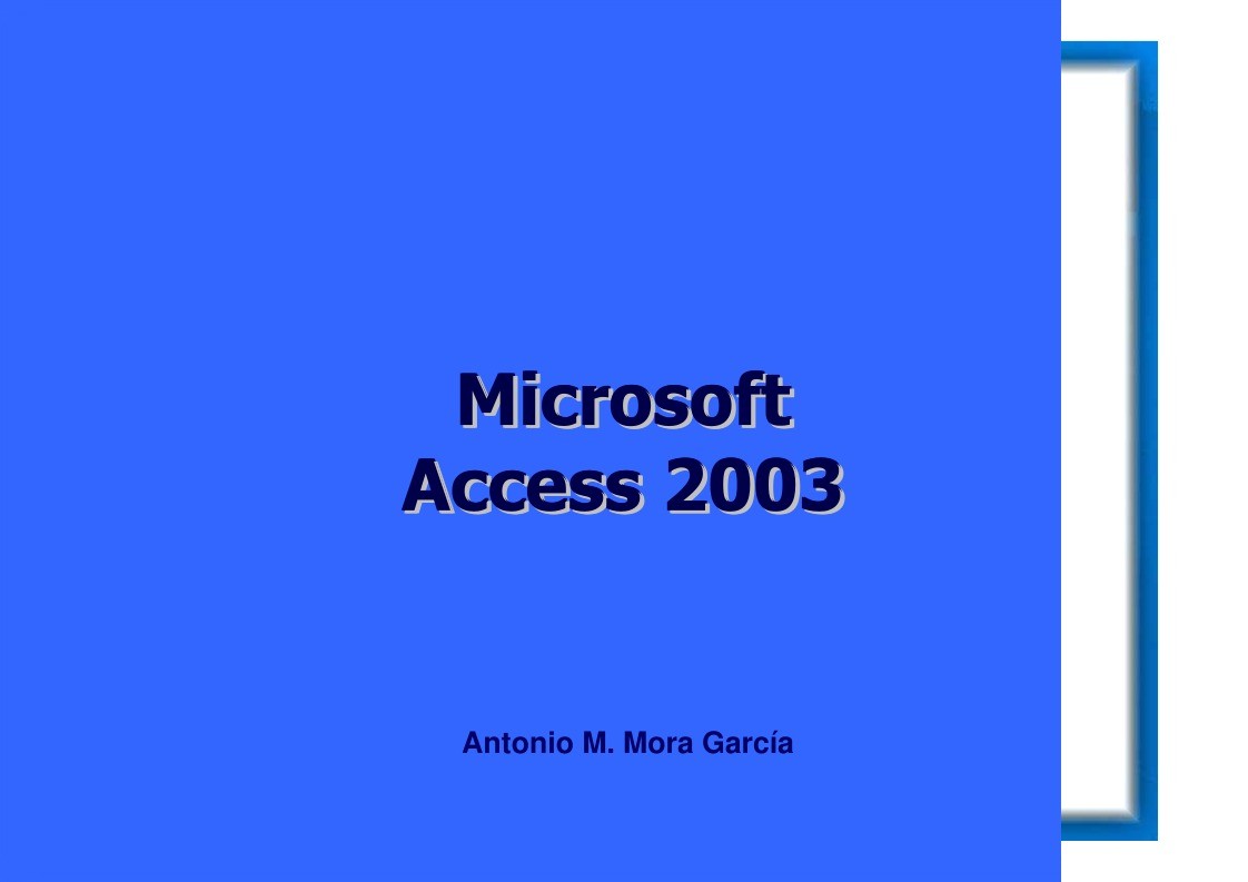 Imágen de pdf Introducción a Access 2003
