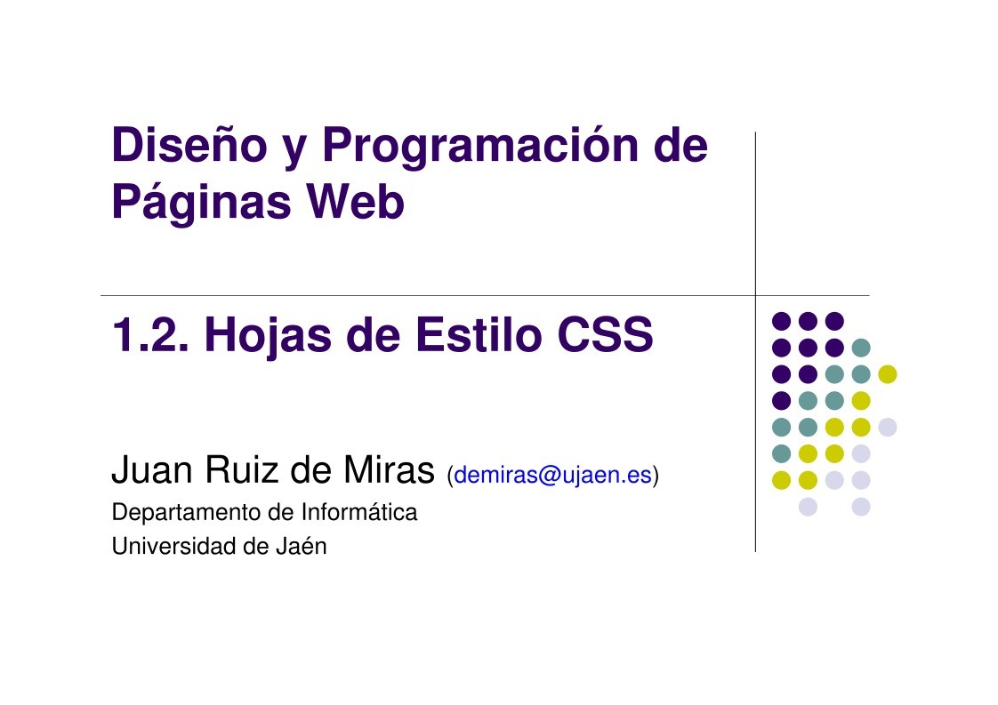 Imágen de pdf 1.2. Hojas de Estilo CSS - Diseño y Programación de Páginas Web
