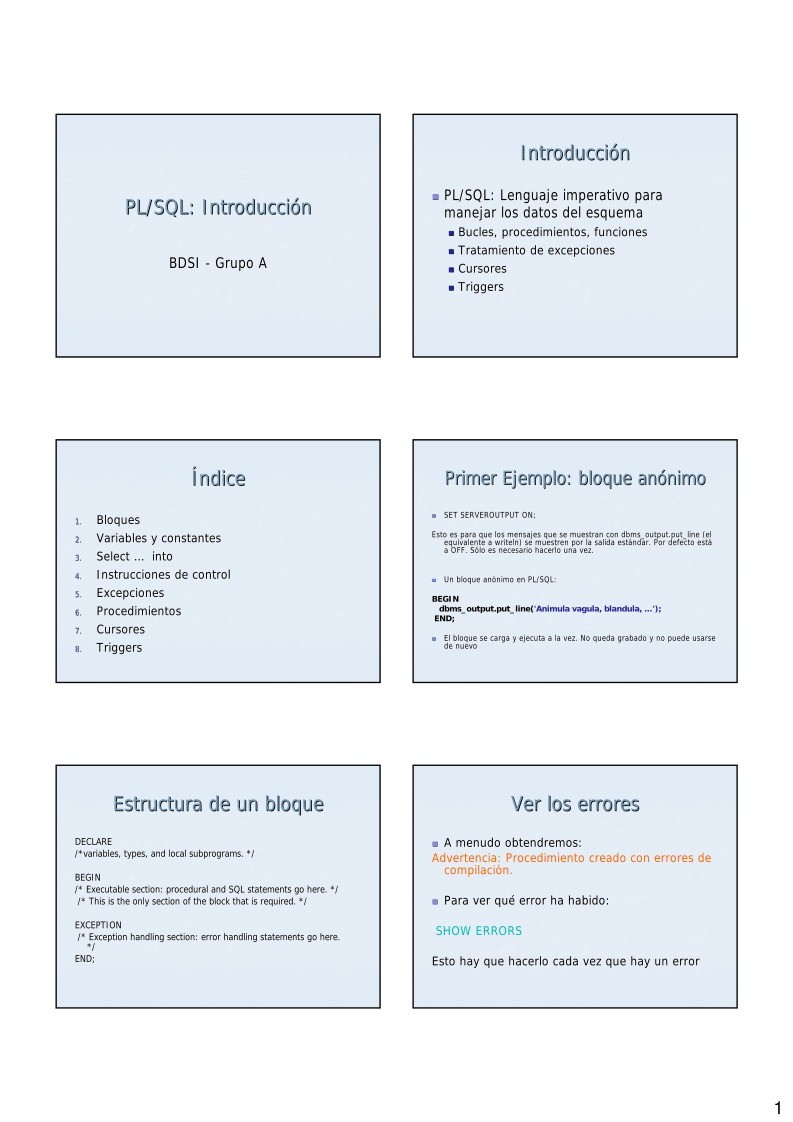 Imágen de pdf PL/SQL: Introducción