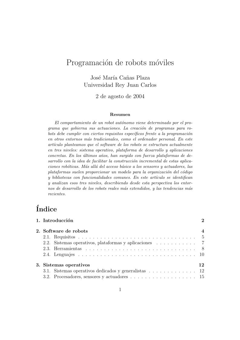 Imágen de pdf Programación de robots móviles