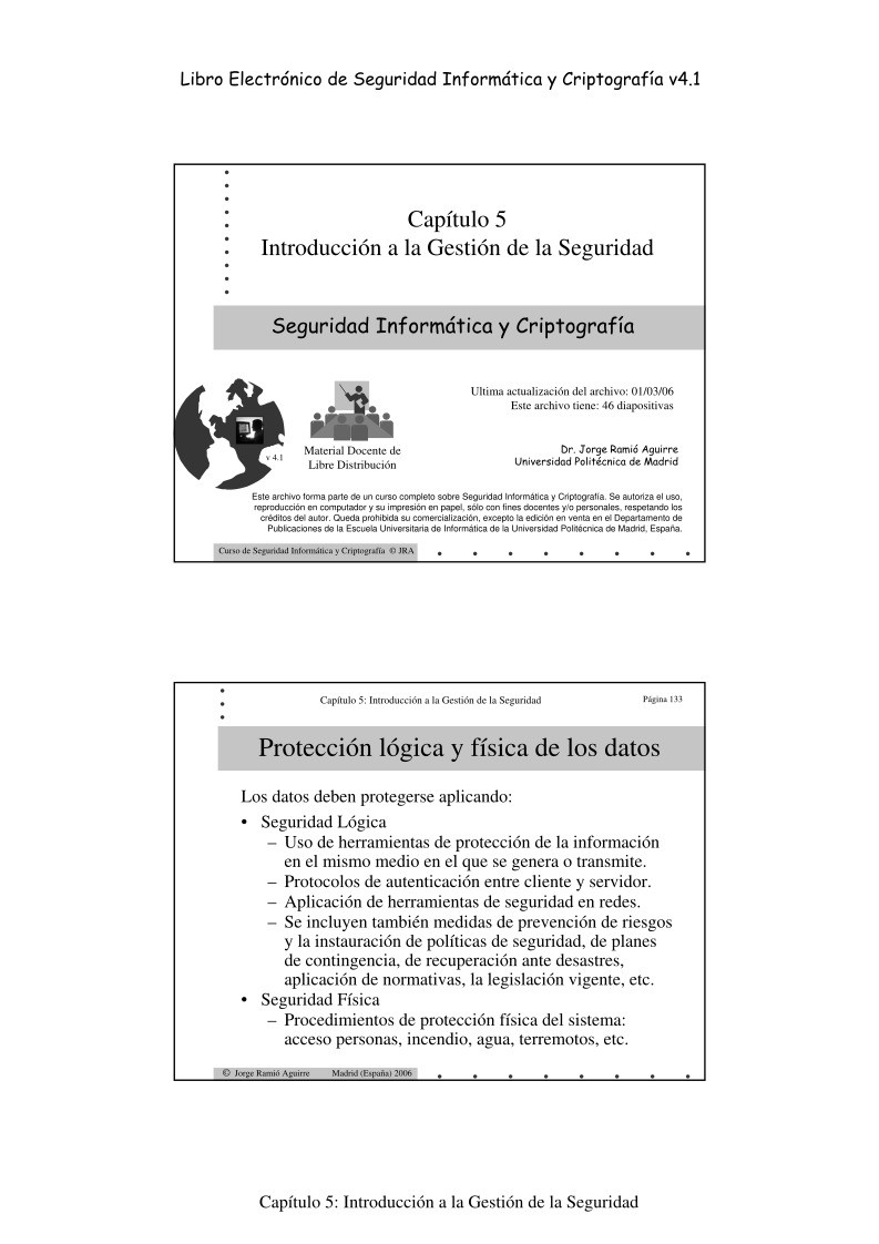 Imágen de pdf Capítulo 5 Introducción a la Gestión de la Seguridad