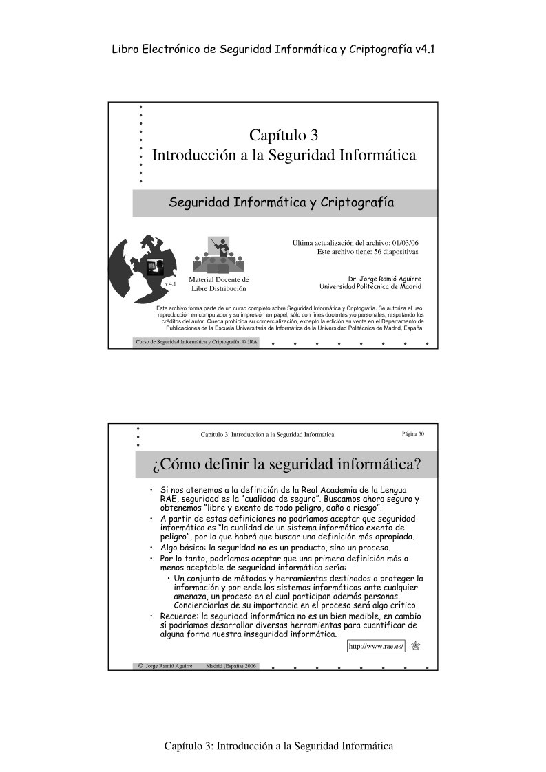 Imágen de pdf Capítulo 3 Introducción a la Seguridad Informática