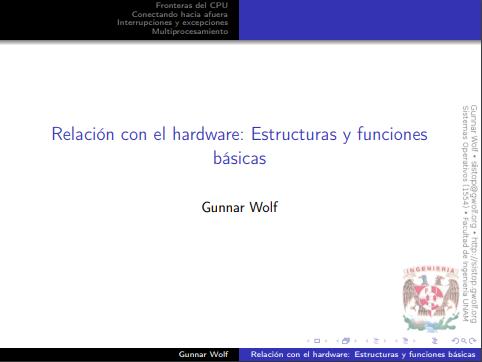 Imágen de pdf Relación con el hardware: Estructuras y funciones básicas