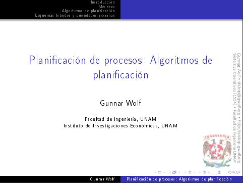 Imágen de pdf Planificación de procesos: Algoritmos de planificación