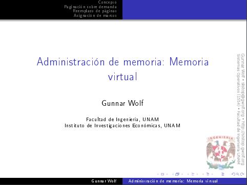 Imágen de pdf Administración de memoria: Memoria virtual