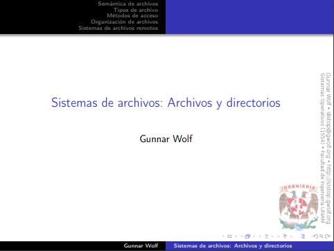 Imágen de pdf Sistemas de archivos: Archivos y directorios