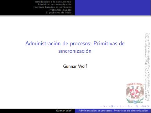 Imágen de pdf Administración de procesos: Primitivas de sincronización