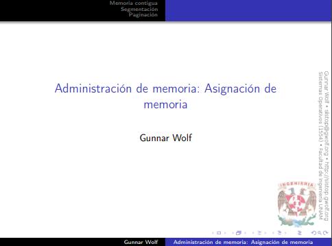 Imágen de pdf Administración de memoria: Asignación de memoria