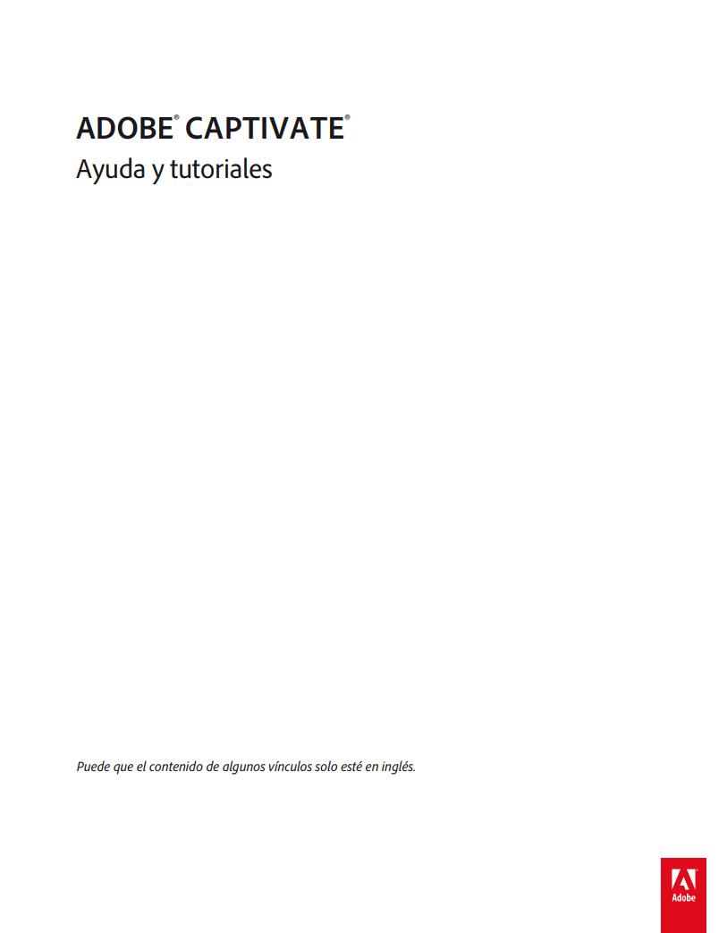 Imágen de pdf ADOBE CAPTIVATE - Ayuda y tutoriales