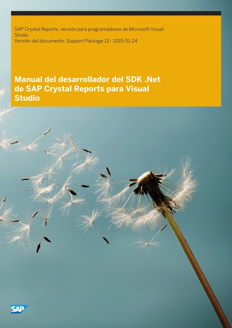 Imágen de pdf Manual del desarrollador del SDK .Net de SAP Crystal Reports para Visual Studio