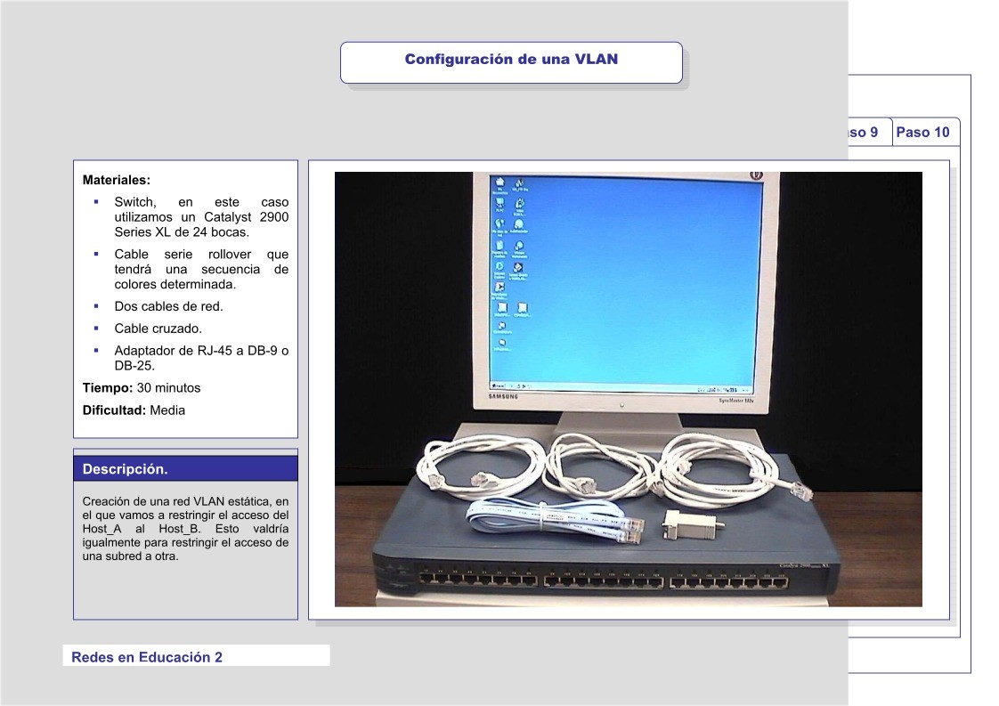 Imágen de pdf Configuración de una VLAN