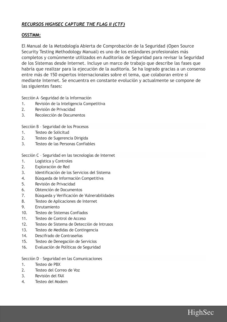 Imágen de pdf RECURSOS HIGHSEC CAPTURE THE FLAG II