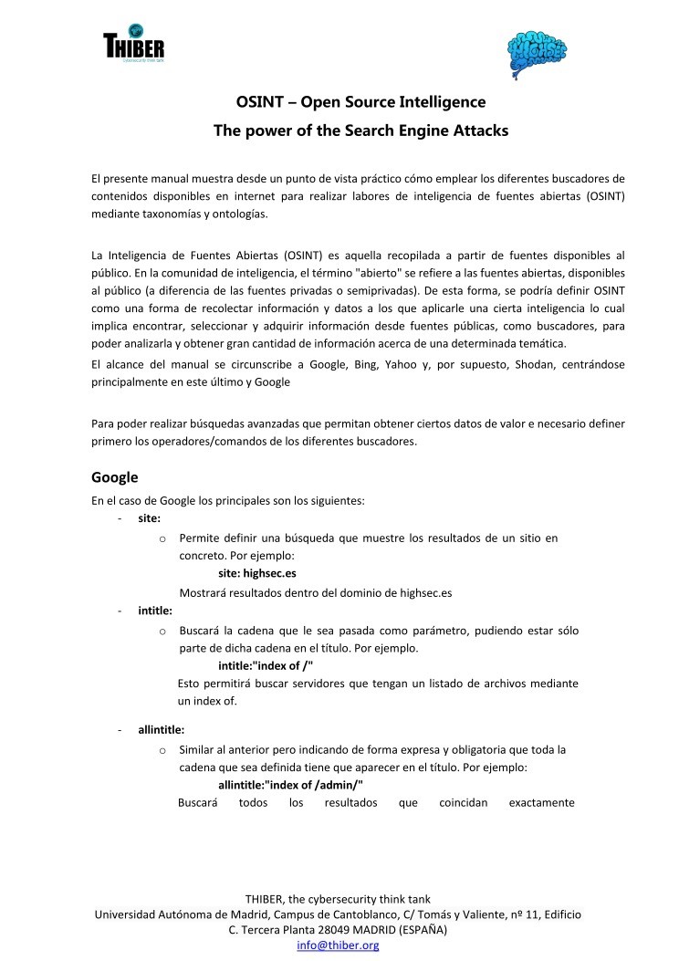 Imágen de pdf OSINT - Open Source Intelligenc