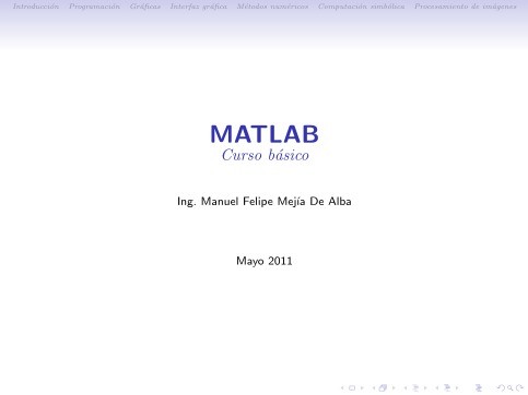 Imágen de pdf MATLAB - Curso básico