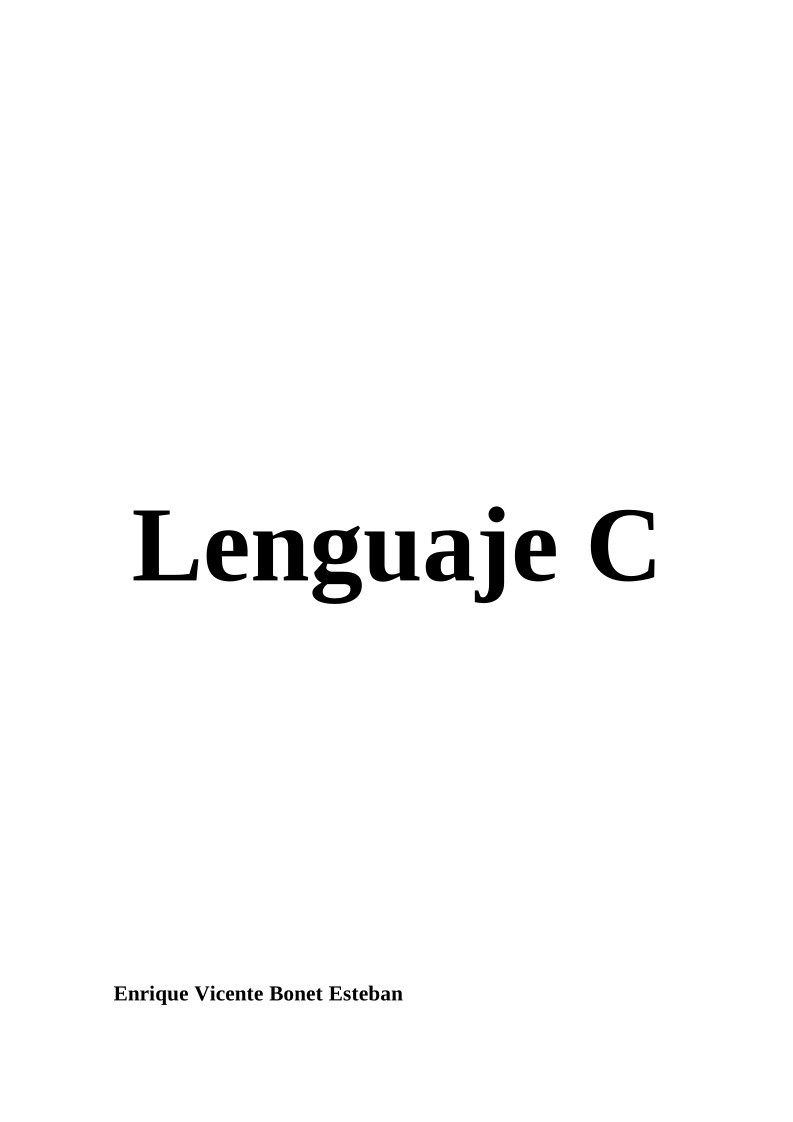 Imágen de pdf El lenguaje de programación C