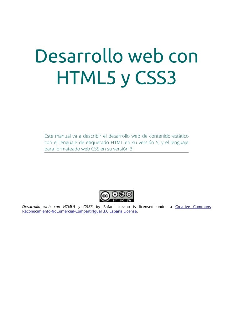 PDF de programación - Desarrollo web con HTML5 y CSS3