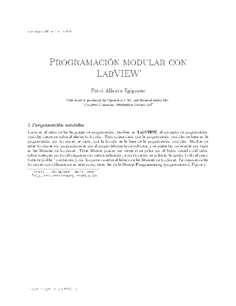 Imágen de pdf Programación modular con LabView