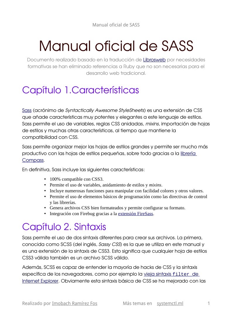 Imágen de pdf Manual oficial de SASS