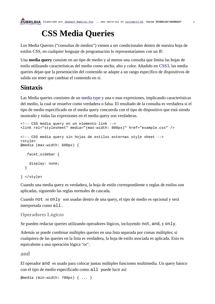Imágen de pdf CSS Media Queries