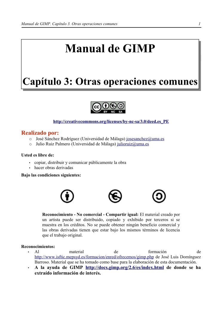 Imágen de pdf Capítulo 3: Otras operaciones comunes - Manual de GIMP