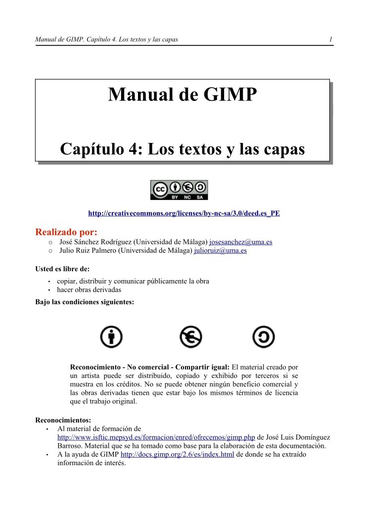 Imágen de pdf Capítulo 4. Los textos y las capas - Manual de GIMP