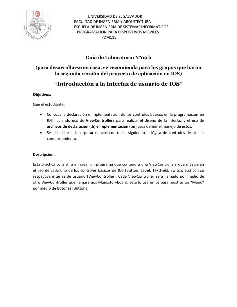 Imágen de pdf Introducción a la Interfaz de usuario de IOS