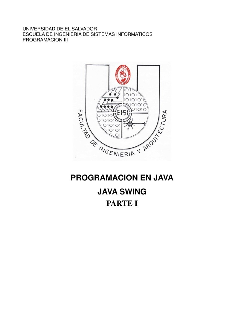Imágen de pdf Programación en Java - Java Swing - Parte I