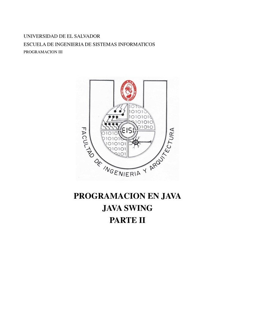 Imágen de pdf Programación en Java - Java Swing - Parte II