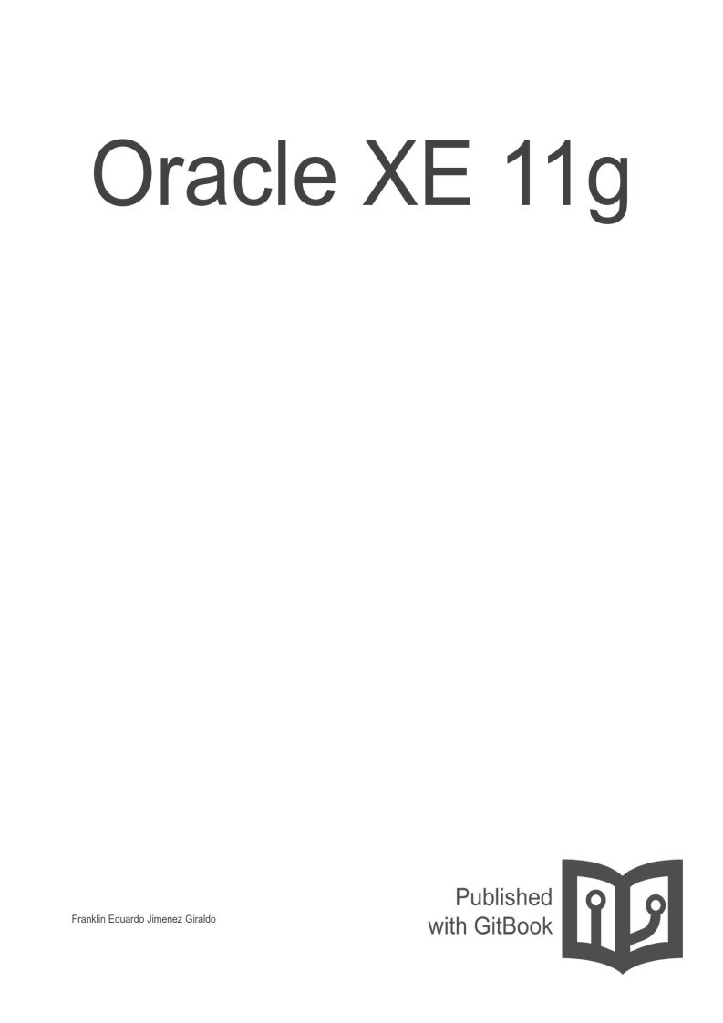 Imágen de pdf Oracle XE 11g