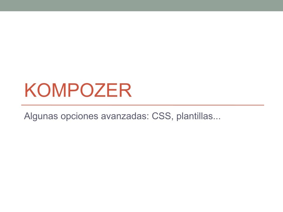 Imágen de pdf Kompozer - Algunas opciones avanzadas: CSS, plantillas...