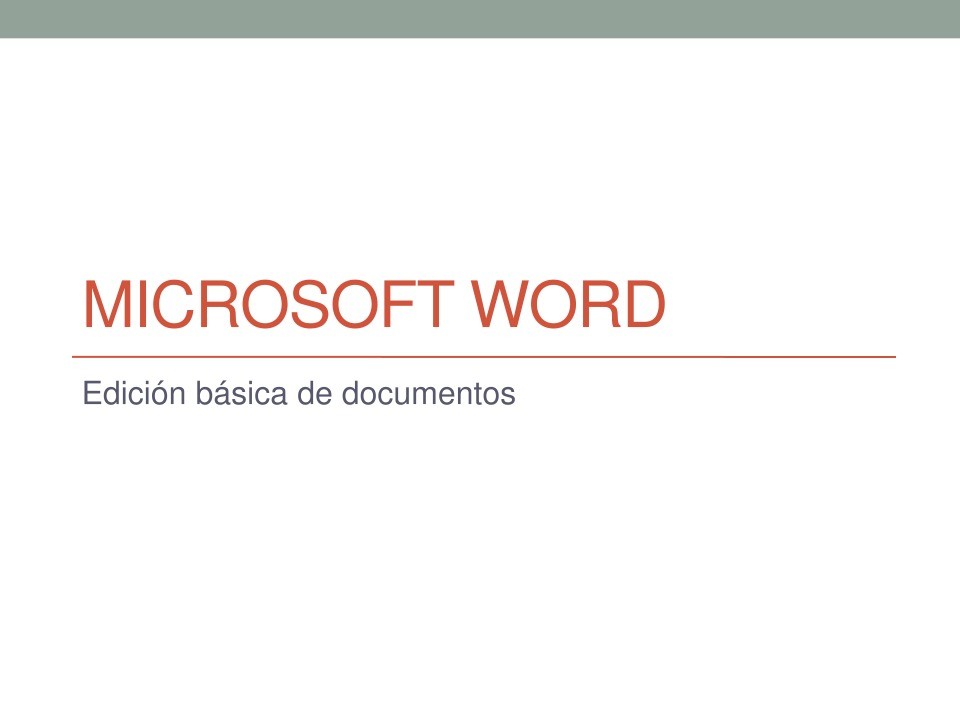 Imágen de pdf Microsoft Word - Edición básica de documentos