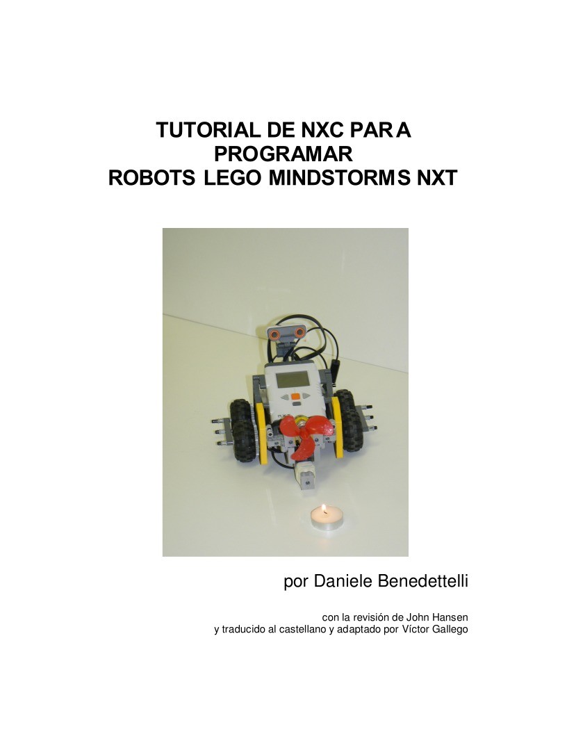 Imágen de pdf Tutorial de NXC para programar robots Lego Mindstorms NXT