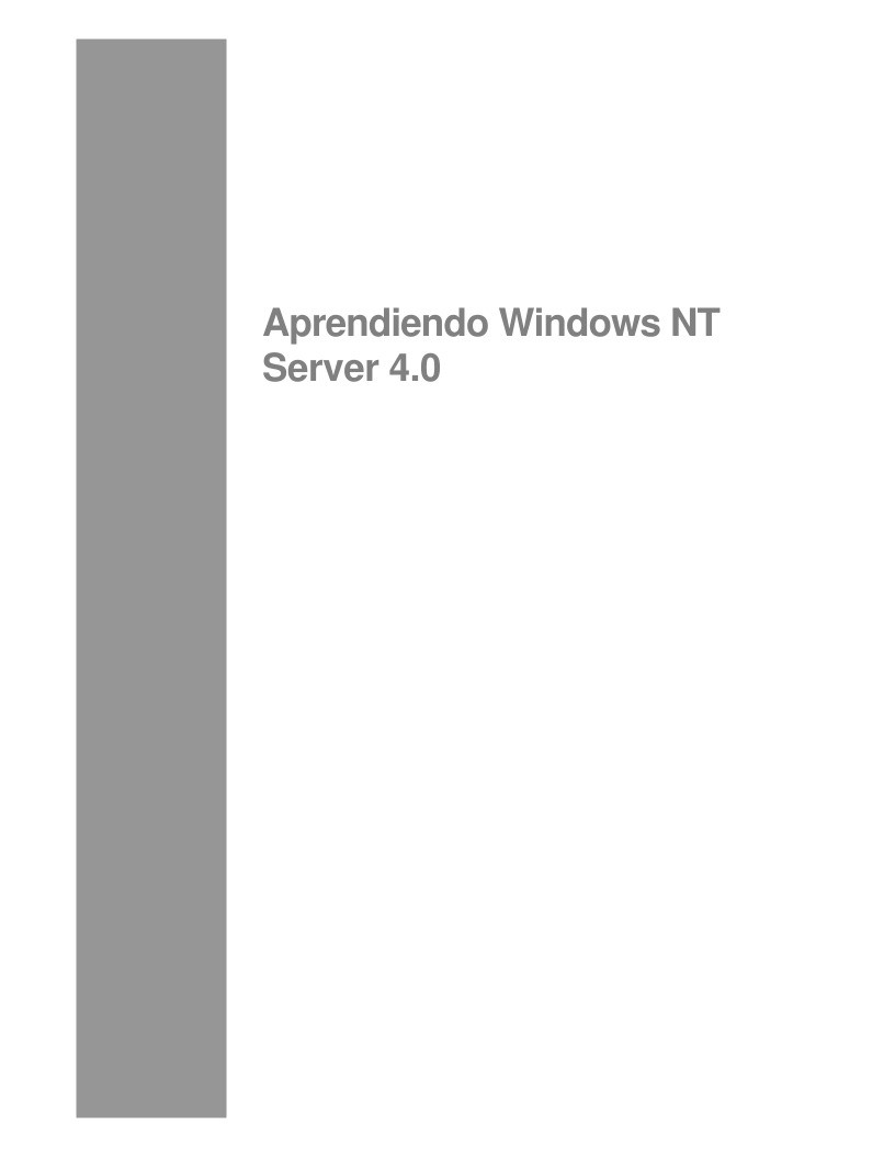 Imágen de pdf Aprendiendo Windows NT Server 4.0