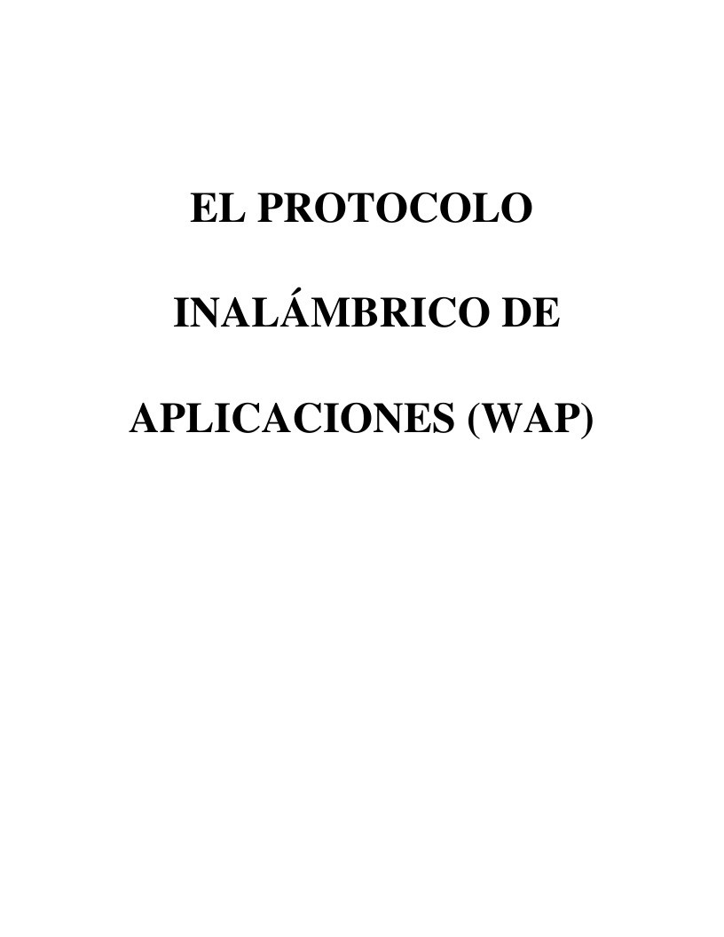 Imágen de pdf El protocolo inalámbrico de aplicaciones (WAP)