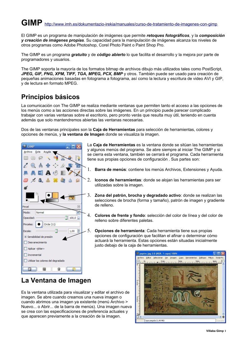 Imágen de pdf Gimp - Principios básicos
