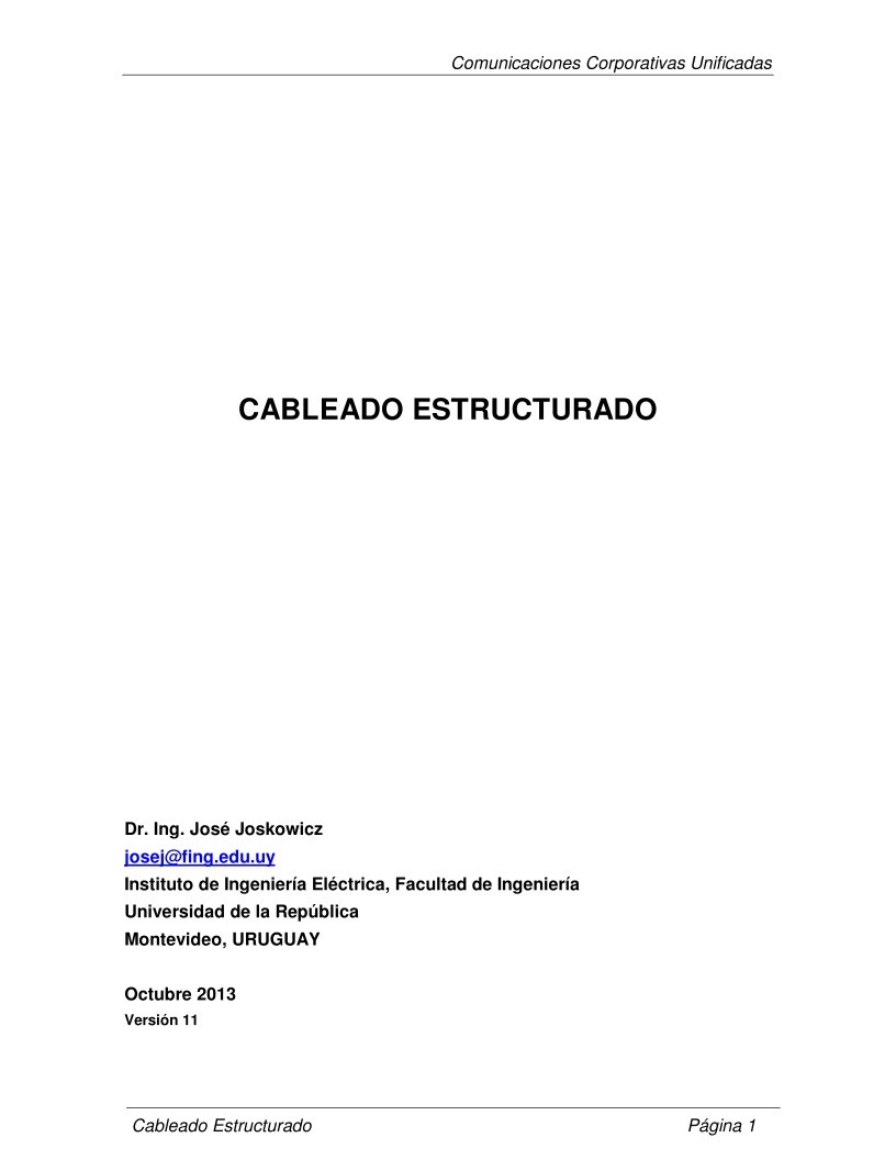 Imágen de pdf Cableado Estructurado